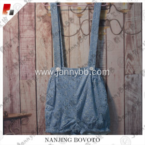 Washed Eyelet Child overalls Blue hot shorts